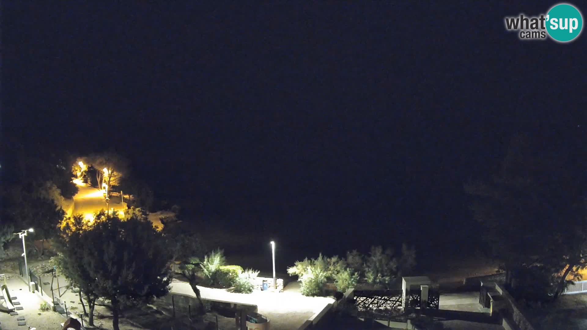 Webcam Strand Male Mandre – Liveblick von der Insel Pag