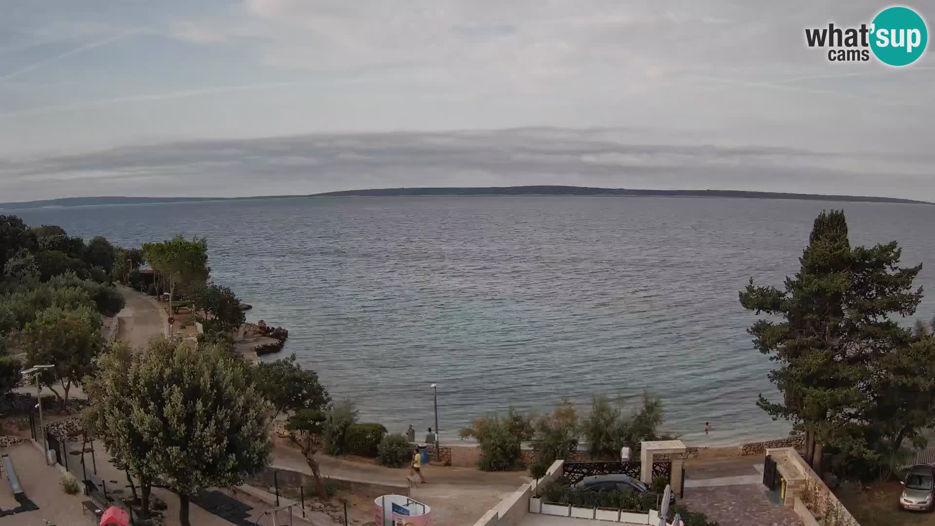 Webcam Plaža Male Mandre – Live View from Pag Island