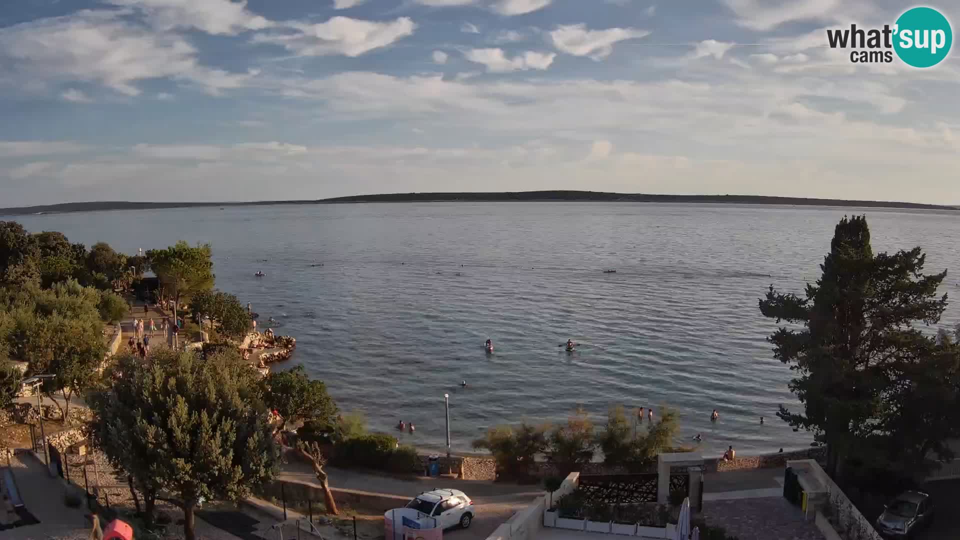 Webcam Plaža Male Mandre – Diretta dalla spiaggia sull’isola di Pag
