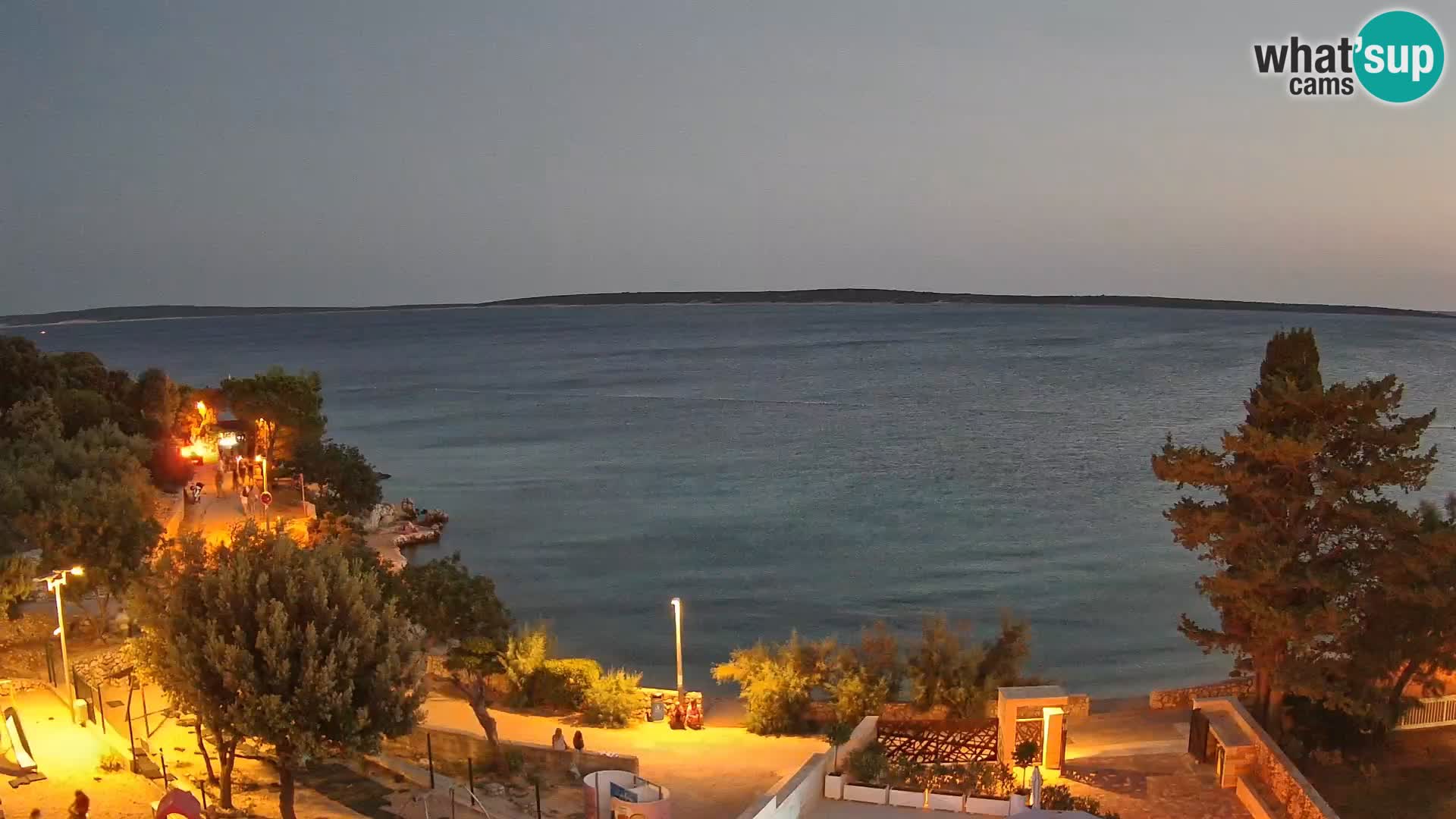 Webcam Plaža Male Mandre – Live View from Pag Island