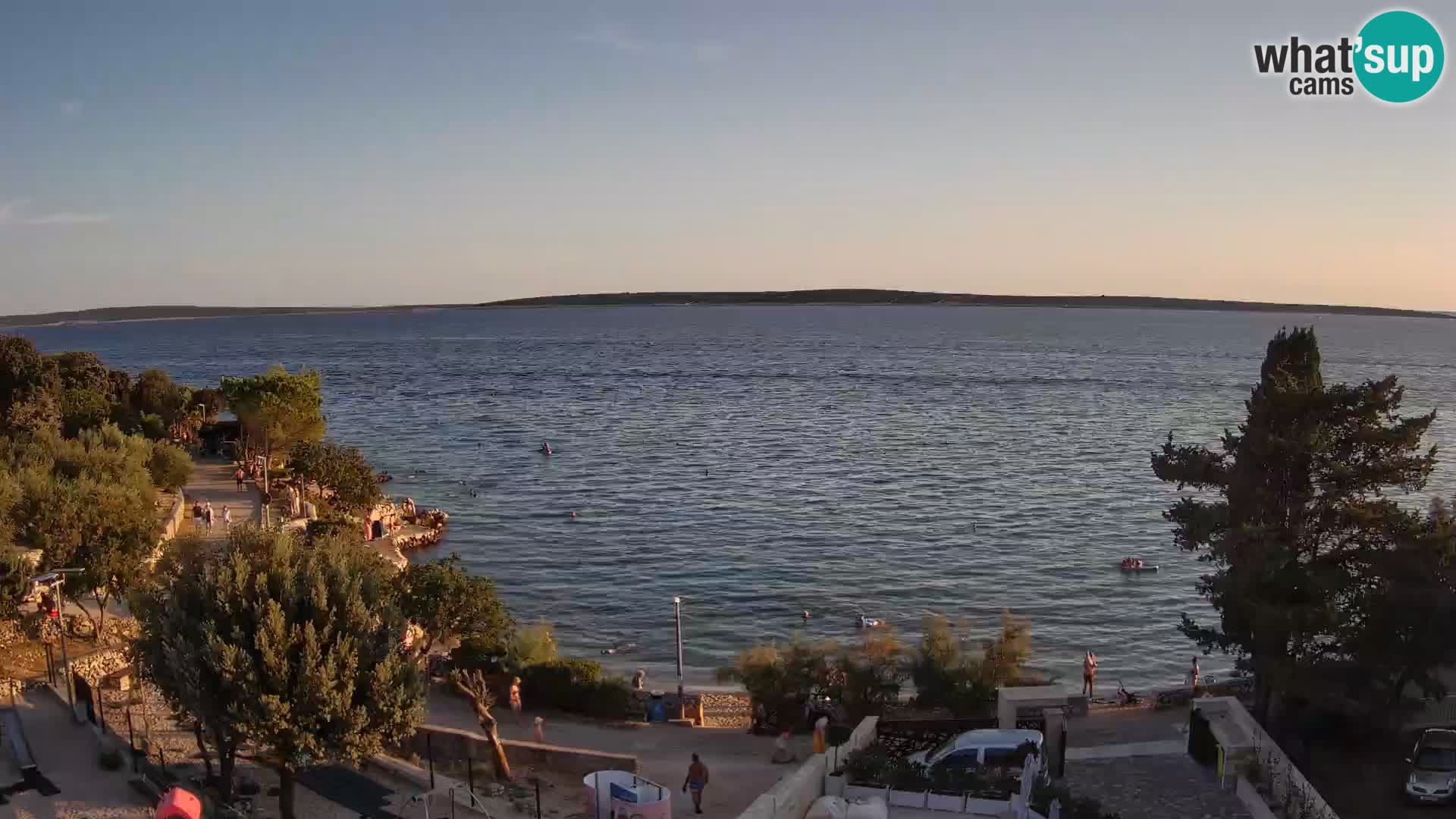 Webcam Strand Male Mandre – Liveblick von der Insel Pag