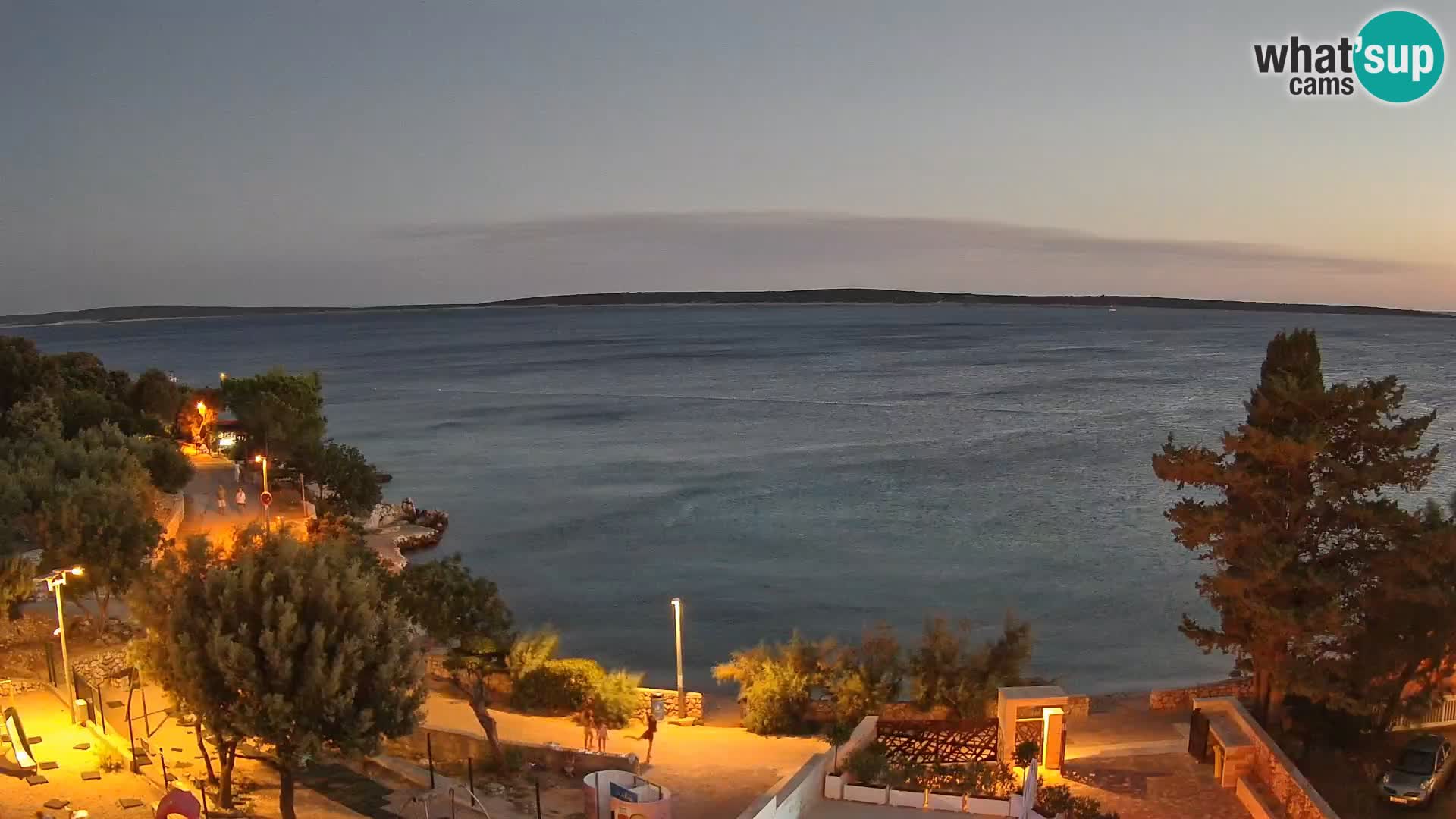 Webcam Strand Male Mandre – Liveblick von der Insel Pag