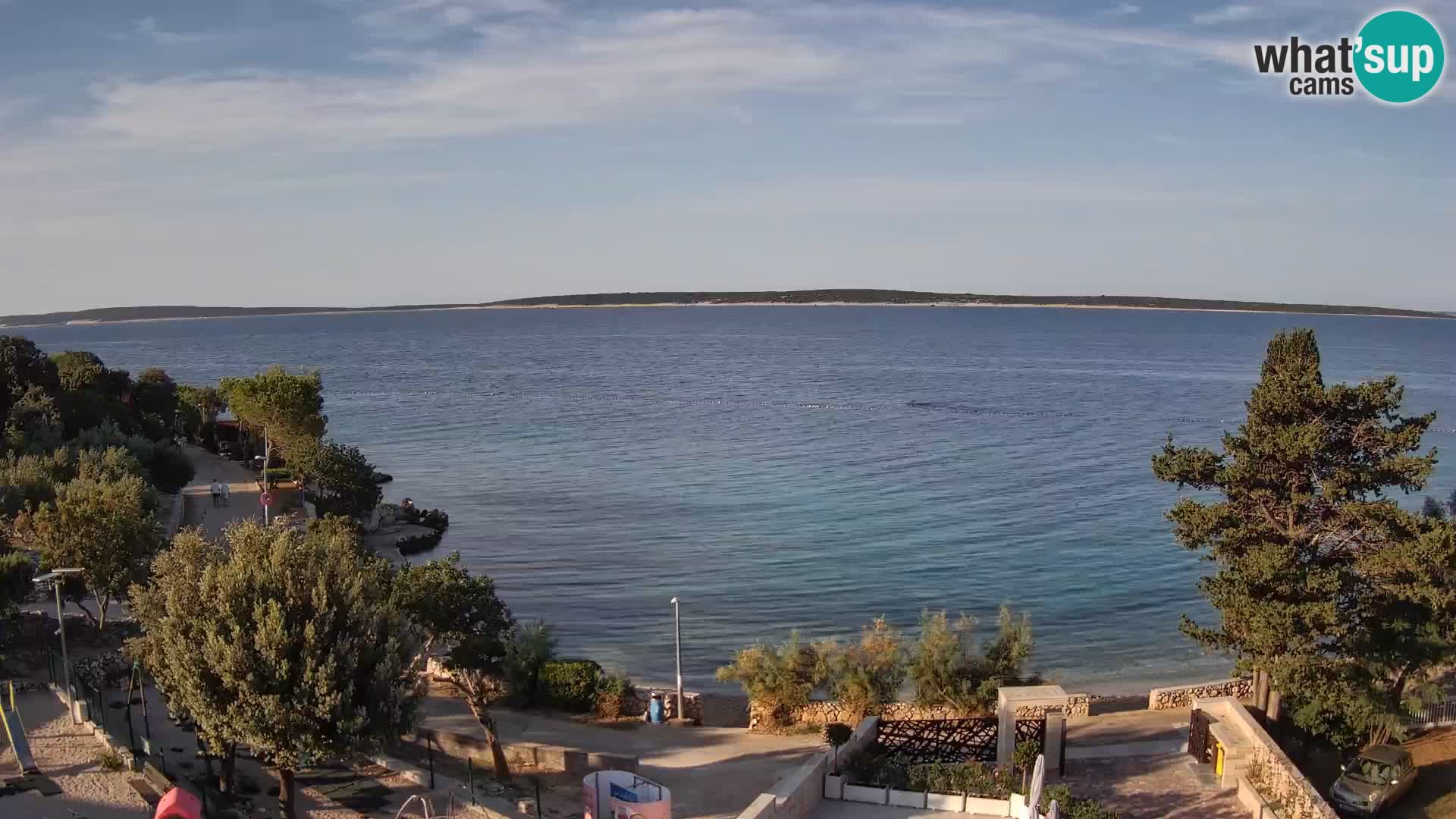 Webcam Plaža Male Mandre – Live View from Pag Island