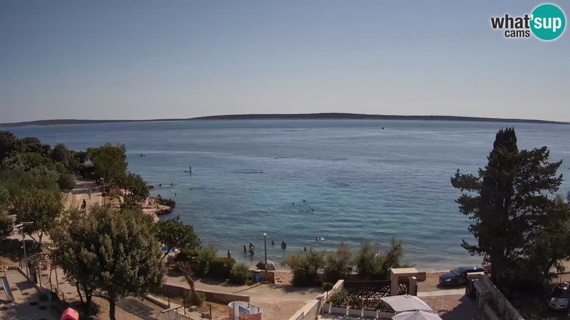 Webcam Plaža Male Mandre – Live View from Pag Island