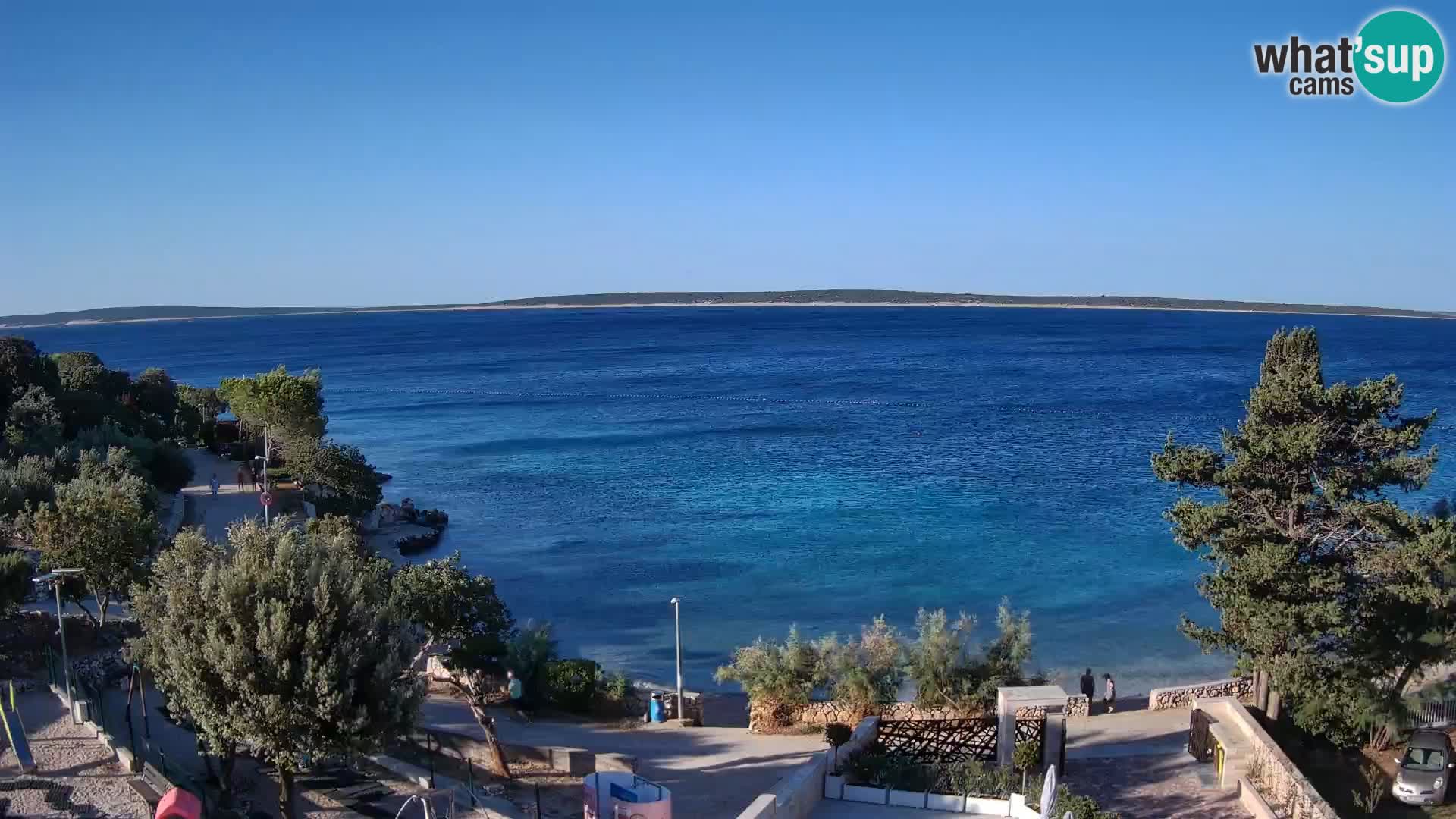 Webcam Strand Male Mandre – Liveblick von der Insel Pag