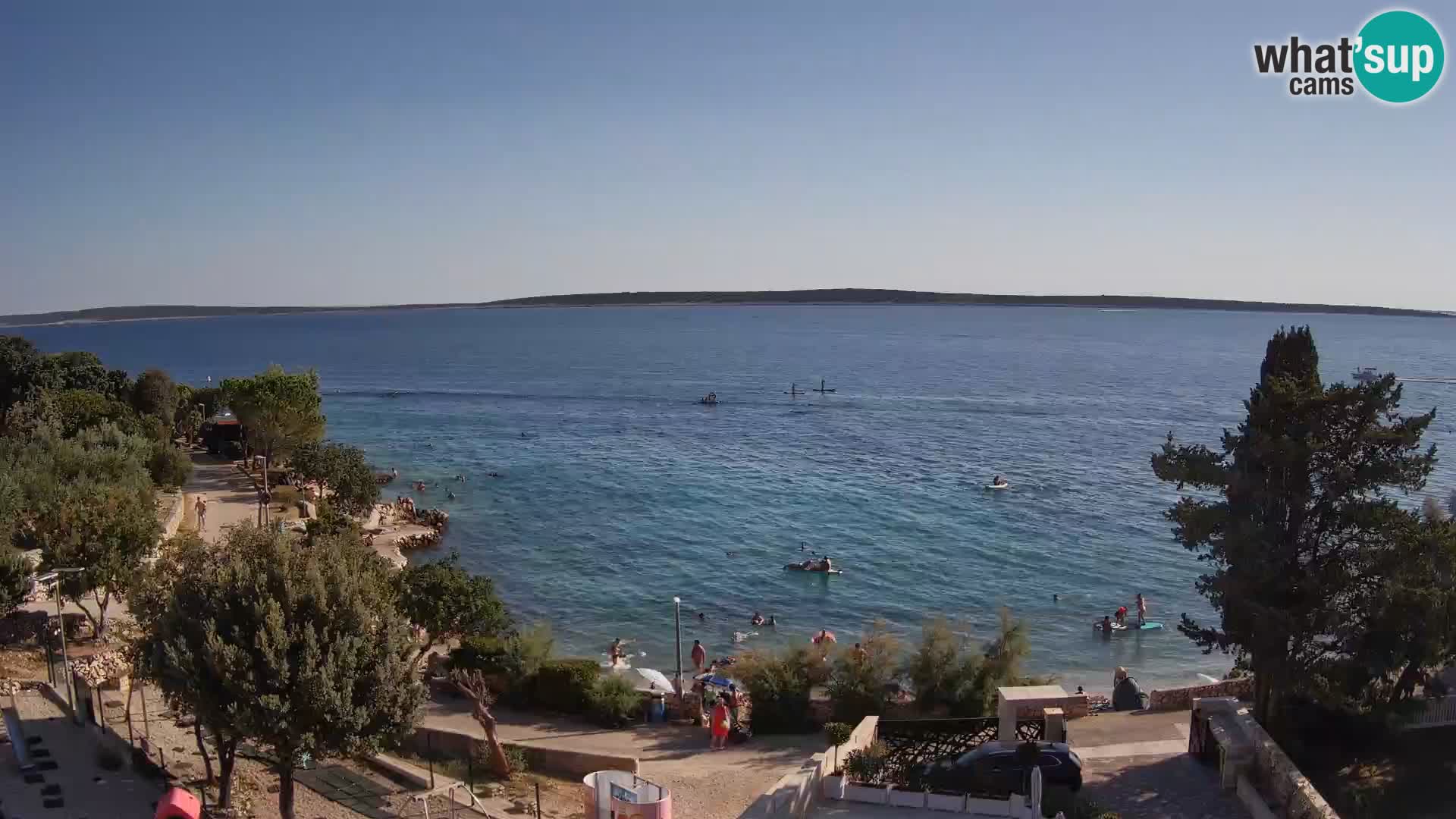 Webcam Plaža Male Mandre – Live View from Pag Island