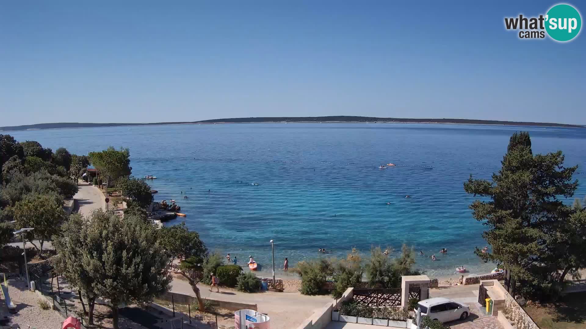 Webcam Plaža Male Mandre – Live View from Pag Island