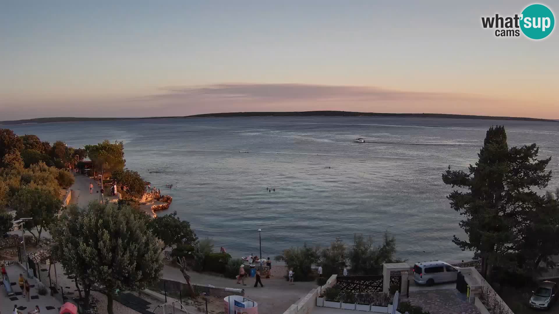 Webcam Strand Male Mandre – Liveblick von der Insel Pag