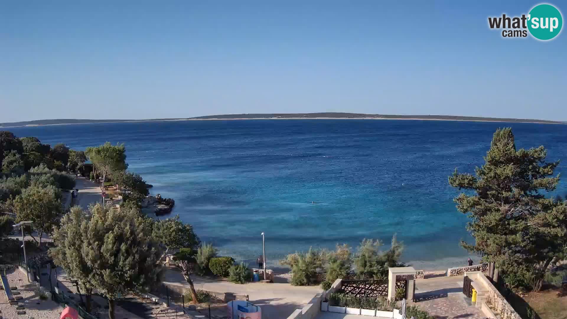 Webcam Strand Male Mandre – Liveblick von der Insel Pag