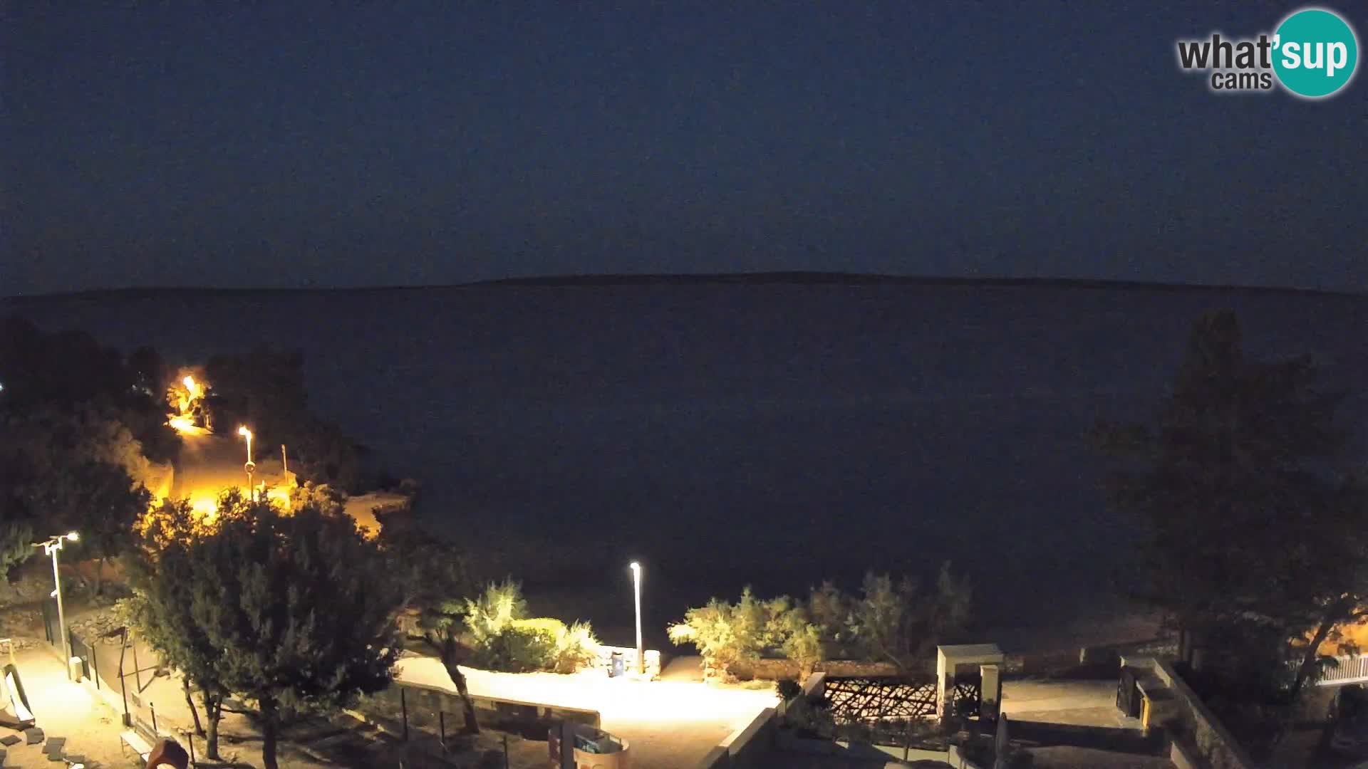 Webcam Strand Male Mandre – Liveblick von der Insel Pag