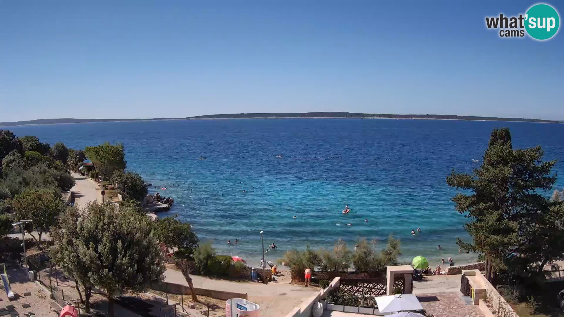 Webcam Plaža Male Mandre – Diretta dalla spiaggia sull’isola di Pag