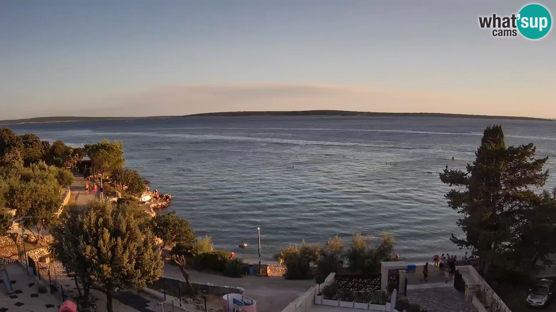 Webcam Plaža Male Mandre – Live View from Pag Island