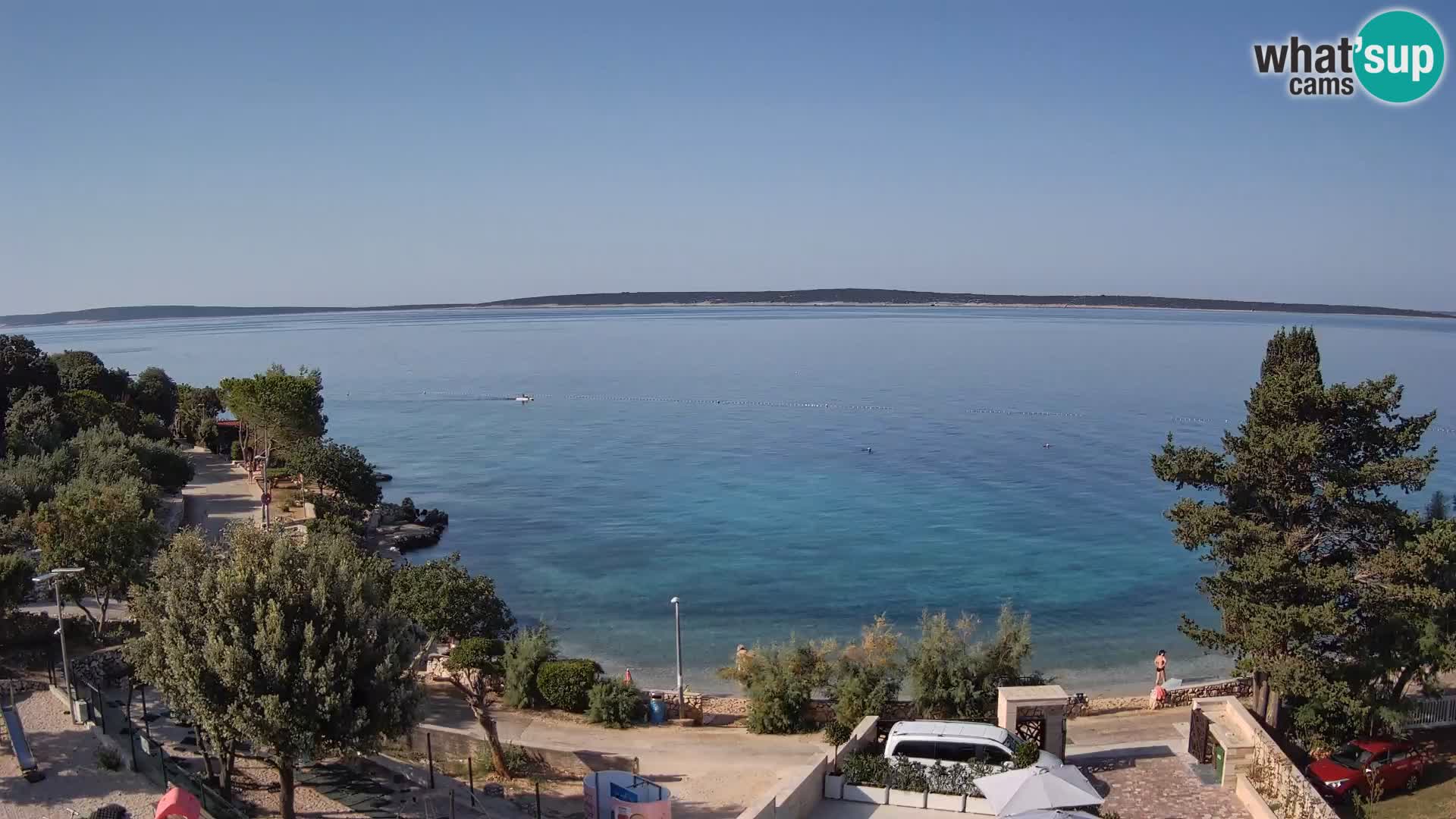 Webcam Plaža Male Mandre – Live View from Pag Island