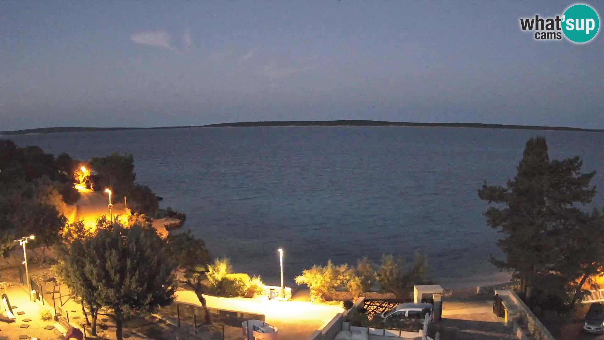 Webcam Plaža Male Mandre – Live View from Pag Island