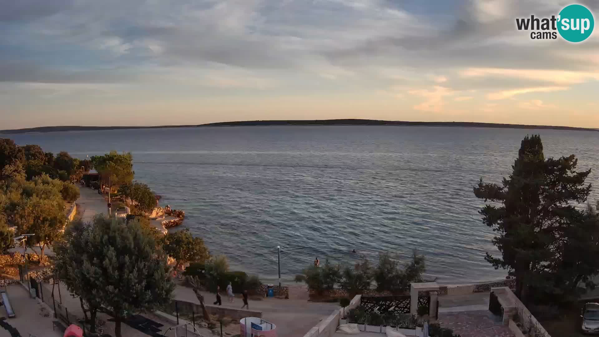 Webcam Plaža Male Mandre – Diretta dalla spiaggia sull’isola di Pag