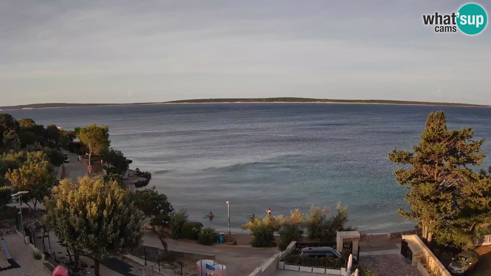 Webcam Plaža Male Mandre – Diretta dalla spiaggia sull’isola di Pag