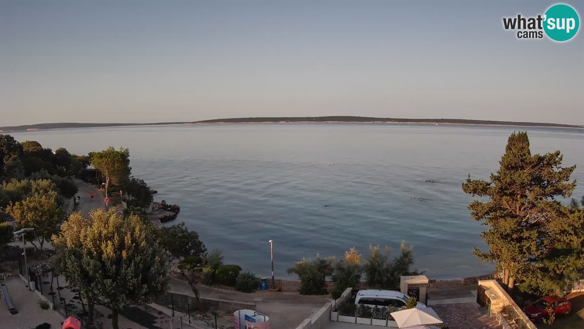 Webcam Strand Male Mandre – Liveblick von der Insel Pag