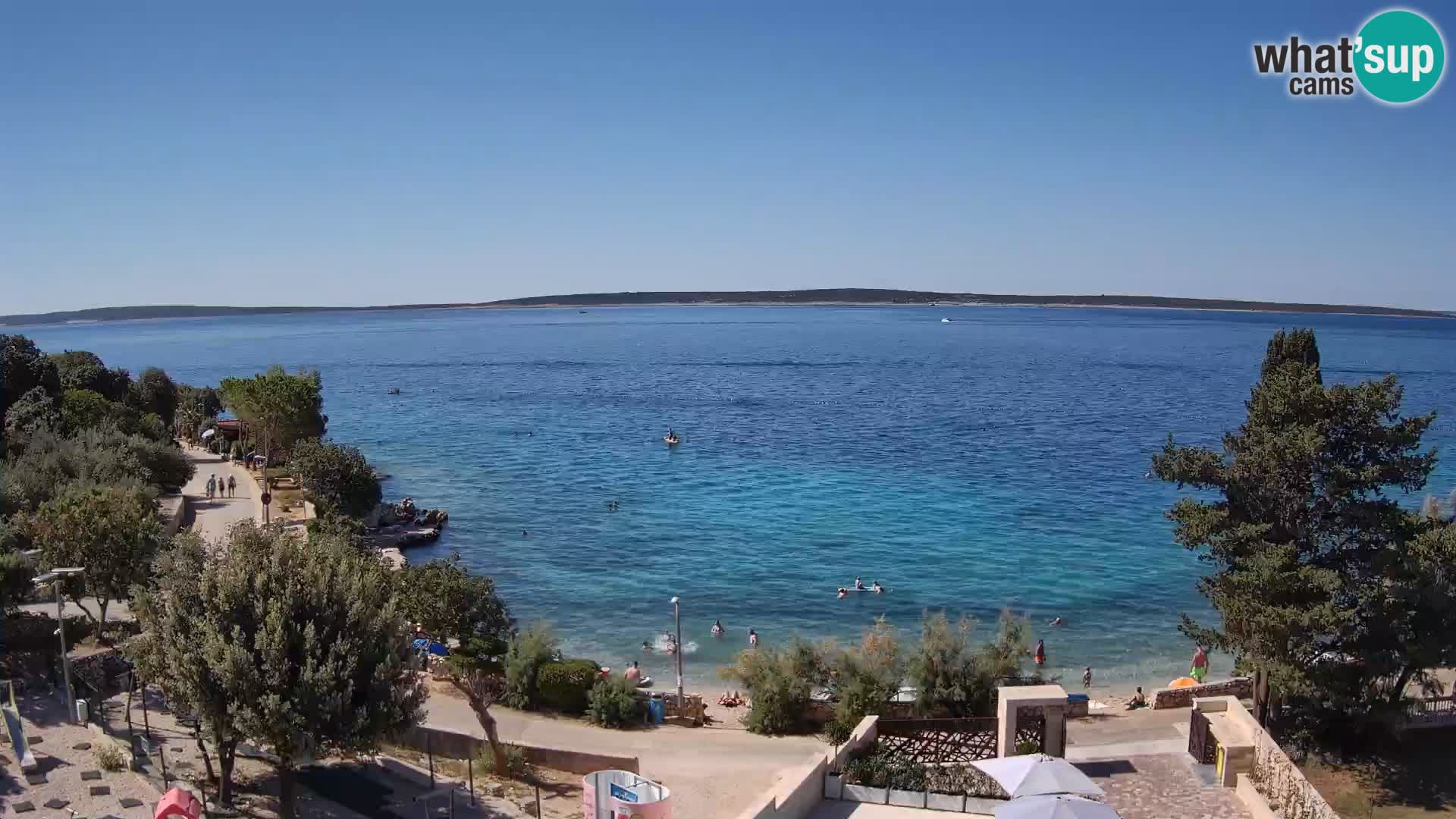 Webcam Plaža Male Mandre – Live View from Pag Island