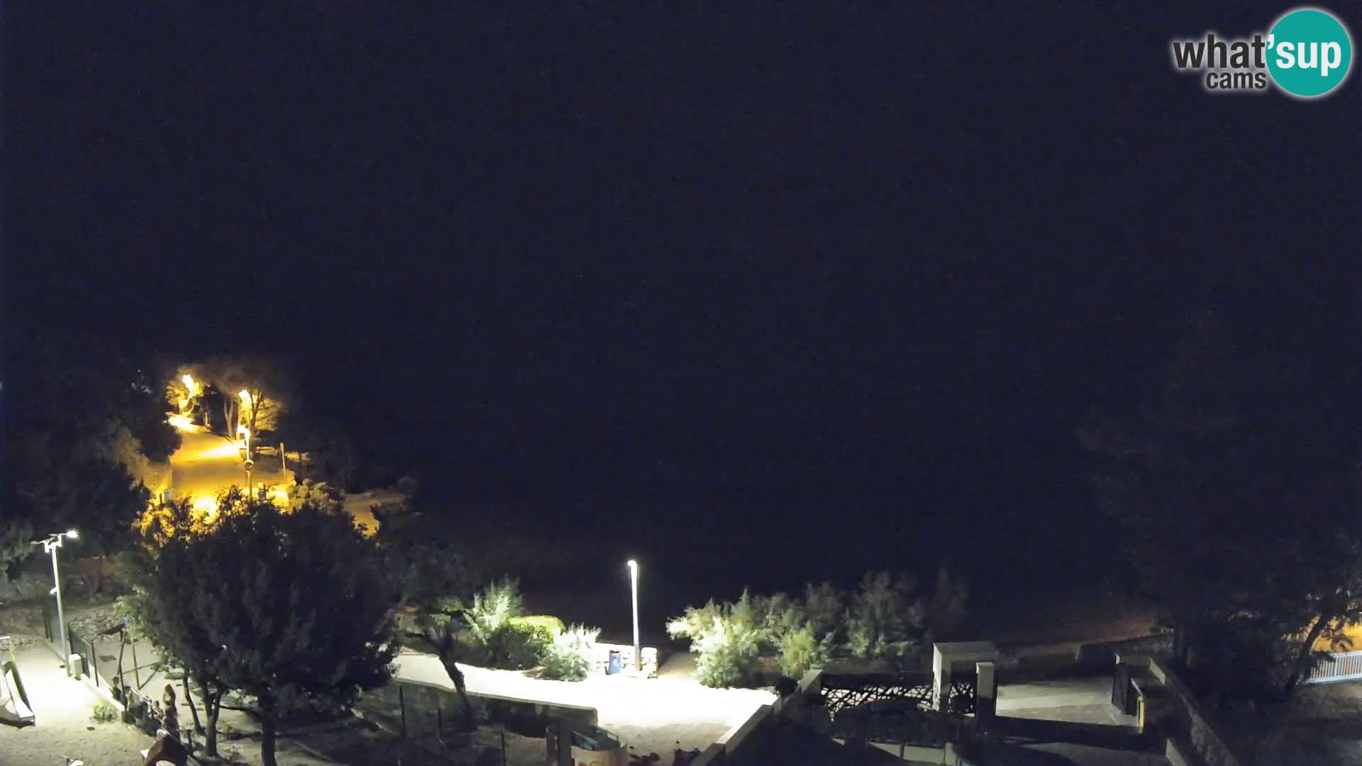 Webcam Plaža Male Mandre – Diretta dalla spiaggia sull’isola di Pag