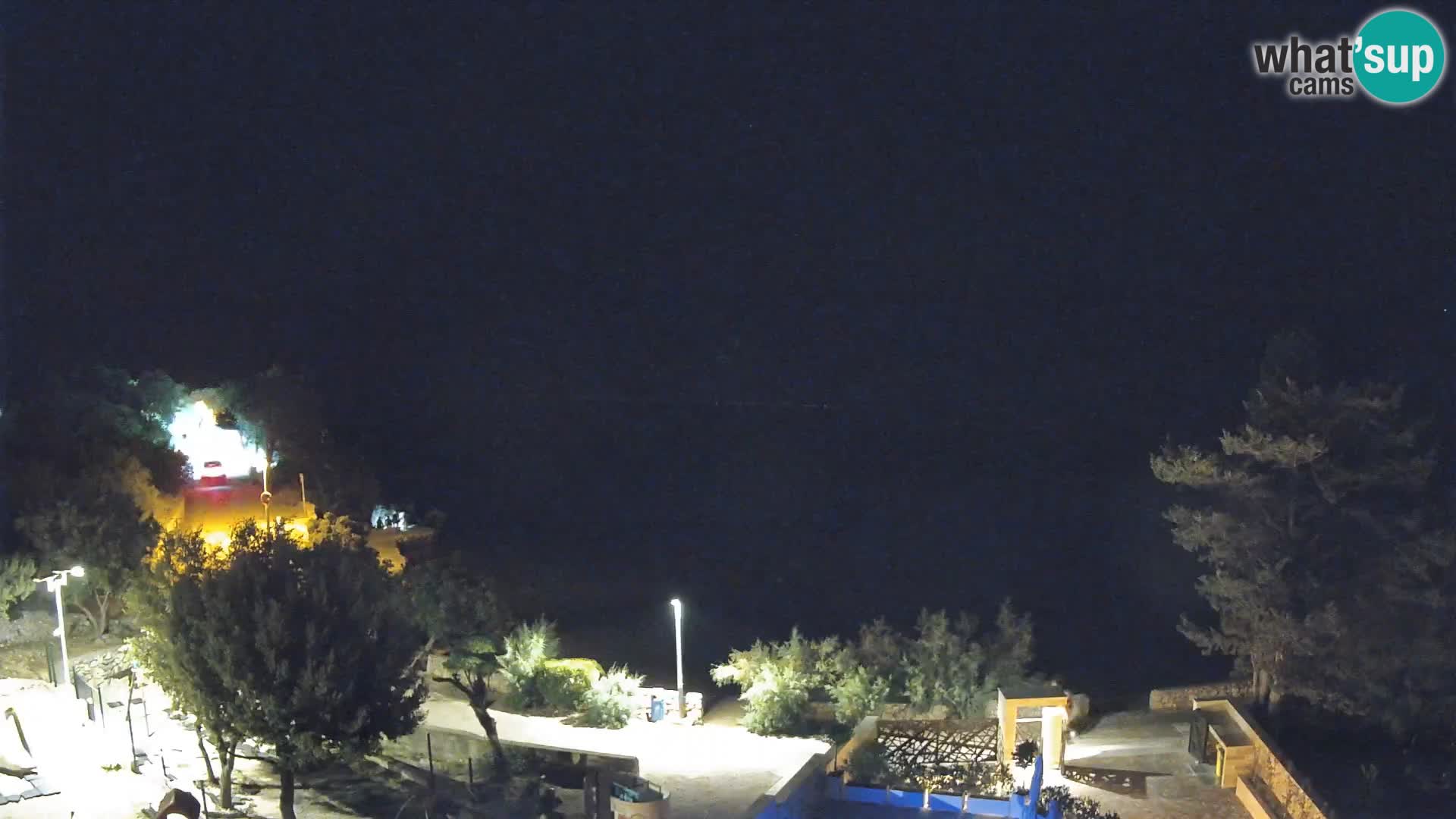 Webcam Plage Male Mandre – Vue en direct depuis l’île de Pag