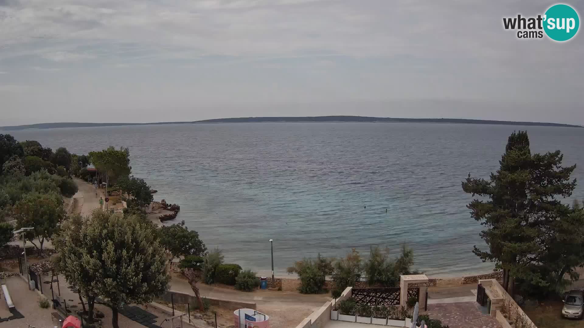 Webcam Plaža Male Mandre – Diretta dalla spiaggia sull’isola di Pag