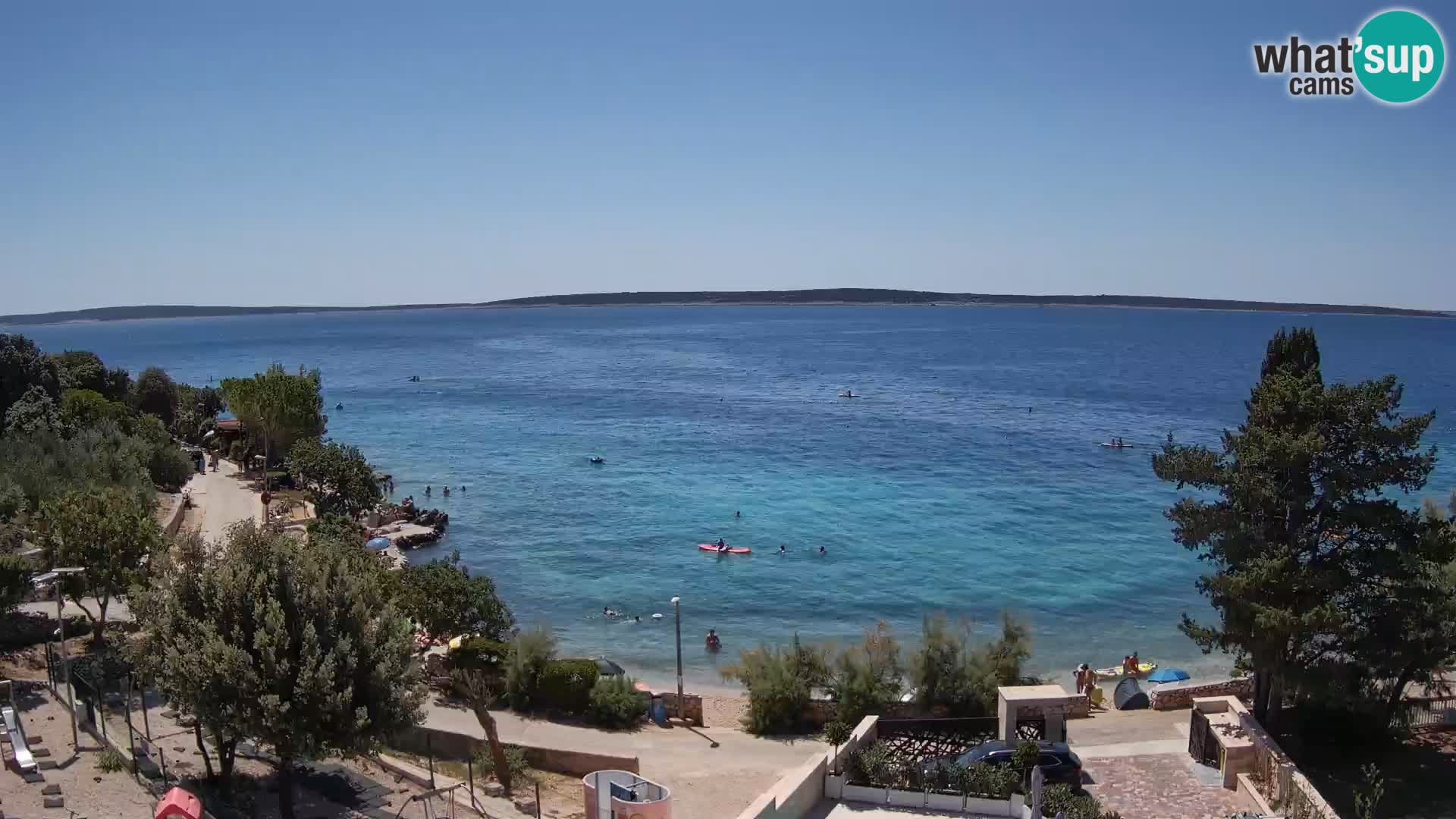Webcam Plaža Male Mandre – Live View from Pag Island
