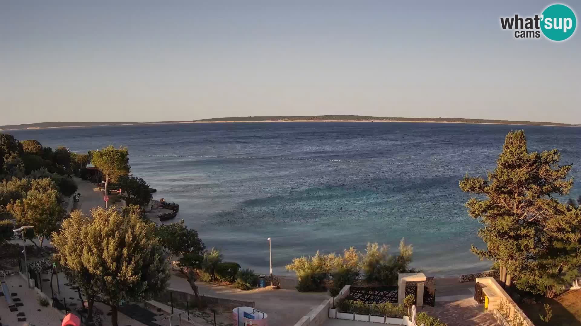 Webcam Strand Male Mandre – Liveblick von der Insel Pag