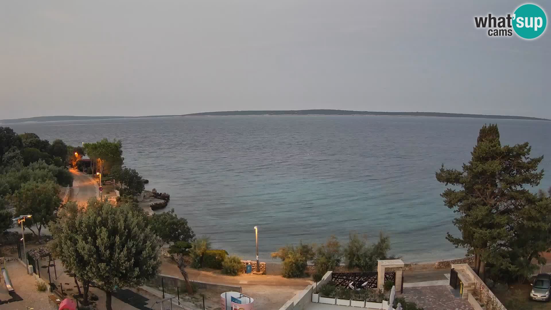 Webcam Plaža Male Mandre – Live View from Pag Island