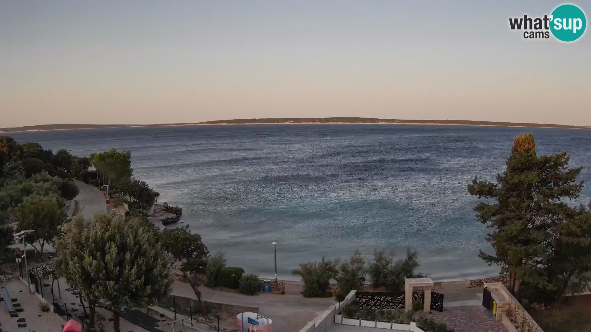 Webcam Plaža Male Mandre – Live View from Pag Island