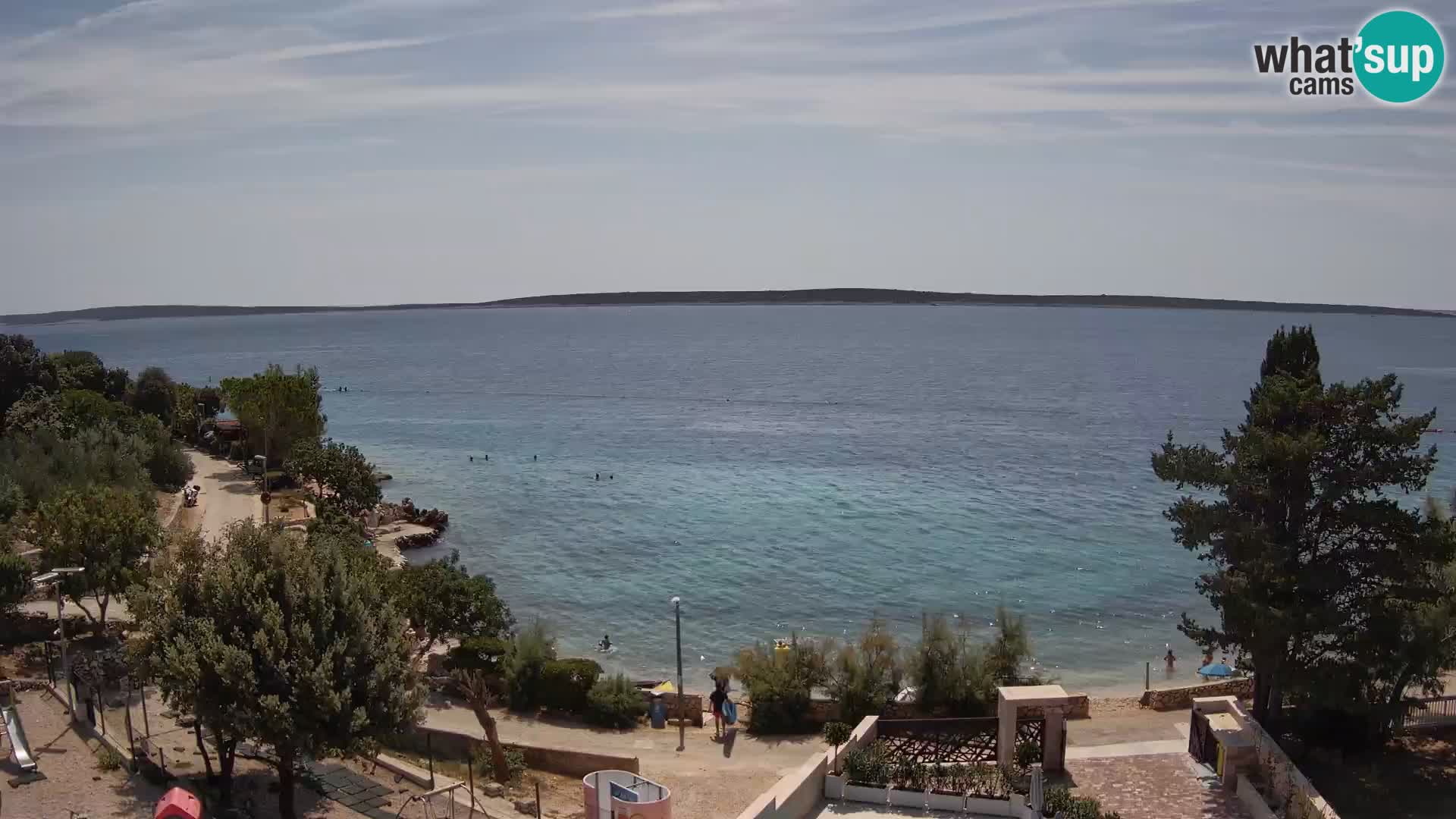 Webcam Plaža Male Mandre – Live View from Pag Island