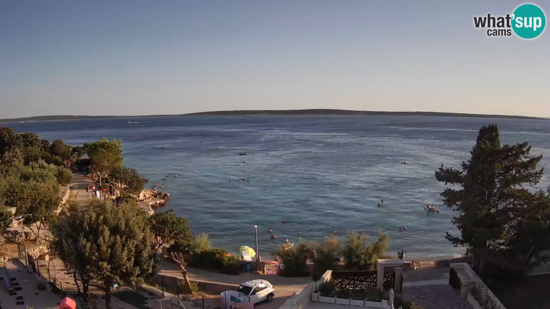Webcam Plaža Male Mandre – Live View from Pag Island