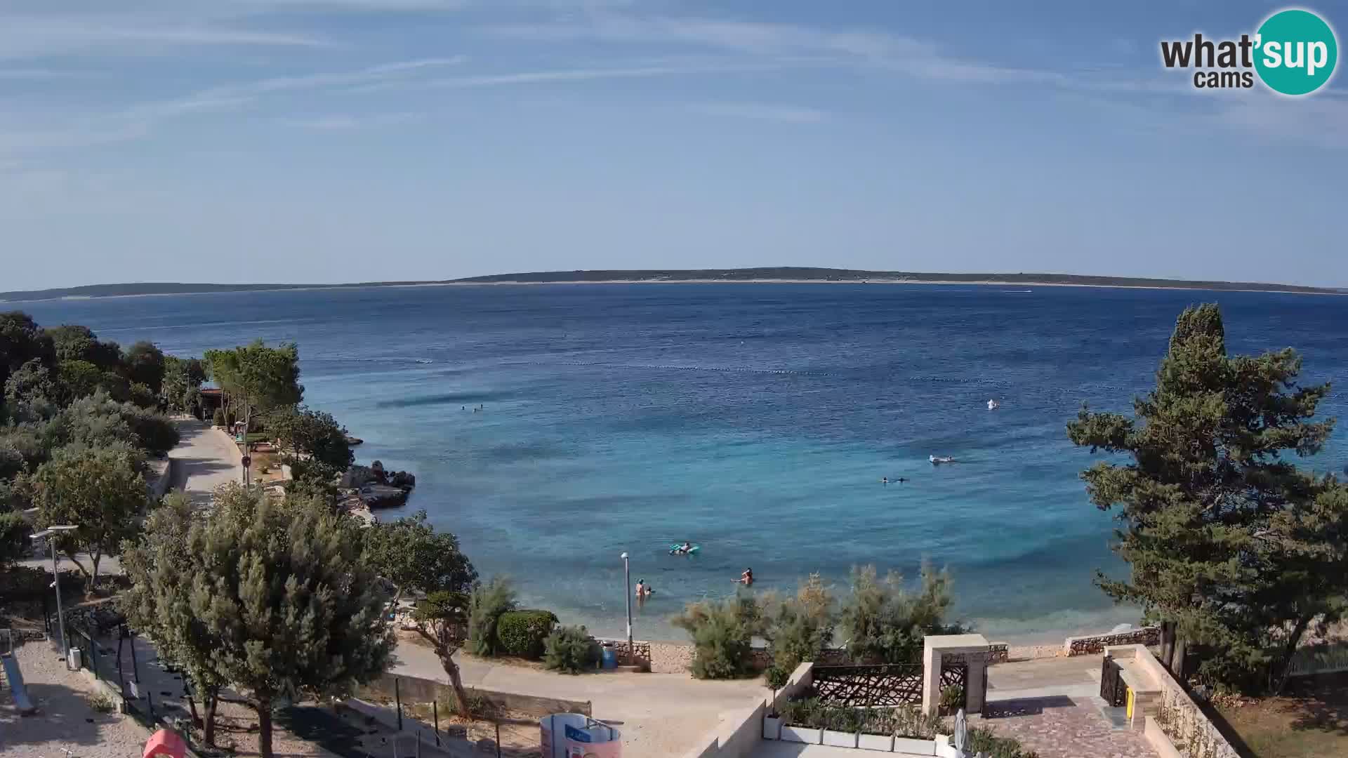 Webcam Plaža Male Mandre – Diretta dalla spiaggia sull’isola di Pag