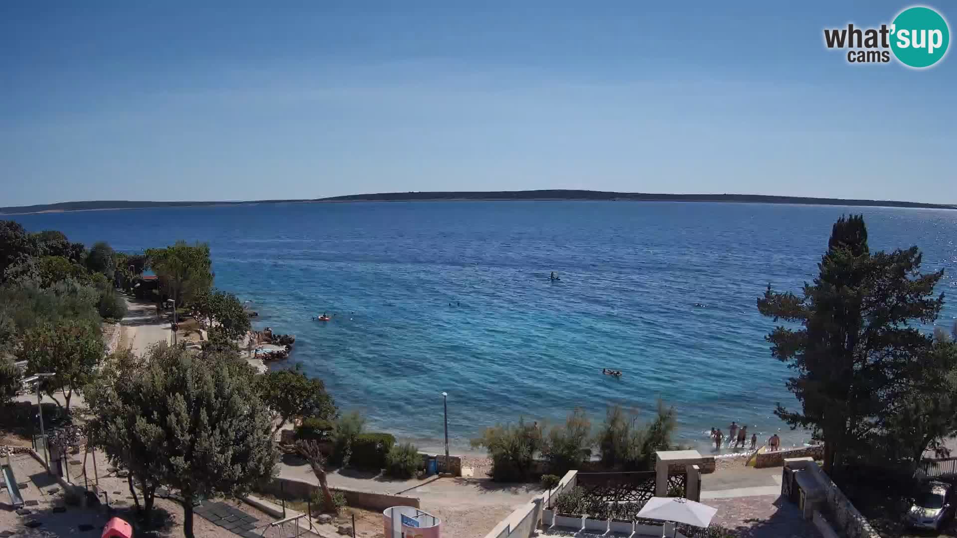 Webcam Plaža Male Mandre – Live View from Pag Island