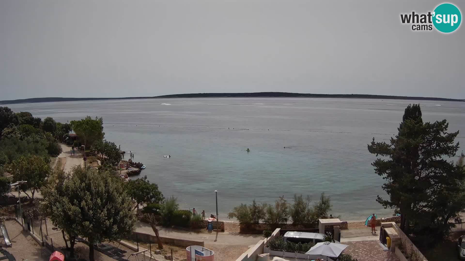 Webcam Strand Male Mandre – Liveblick von der Insel Pag