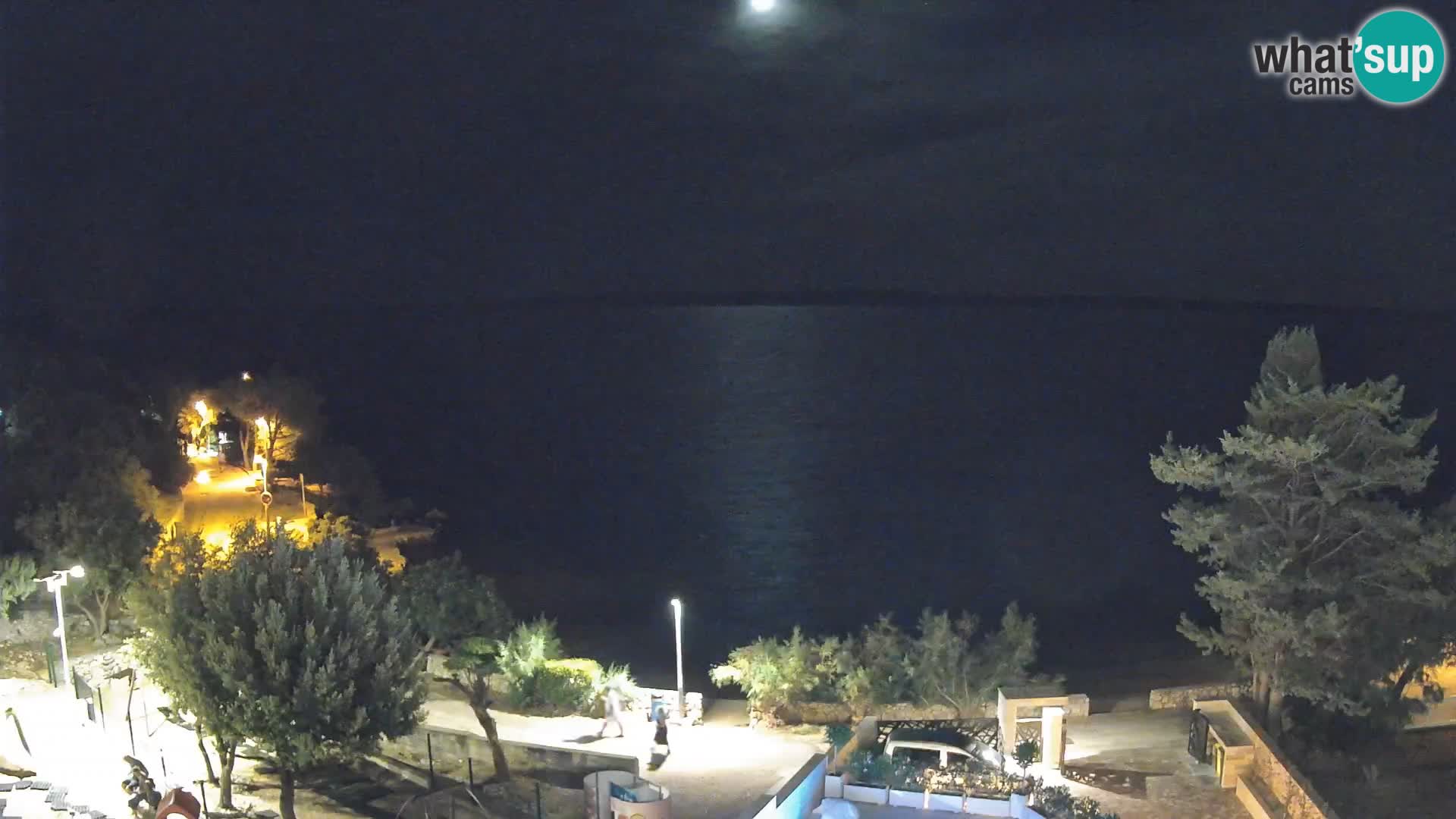 Webcam Strand Male Mandre – Liveblick von der Insel Pag