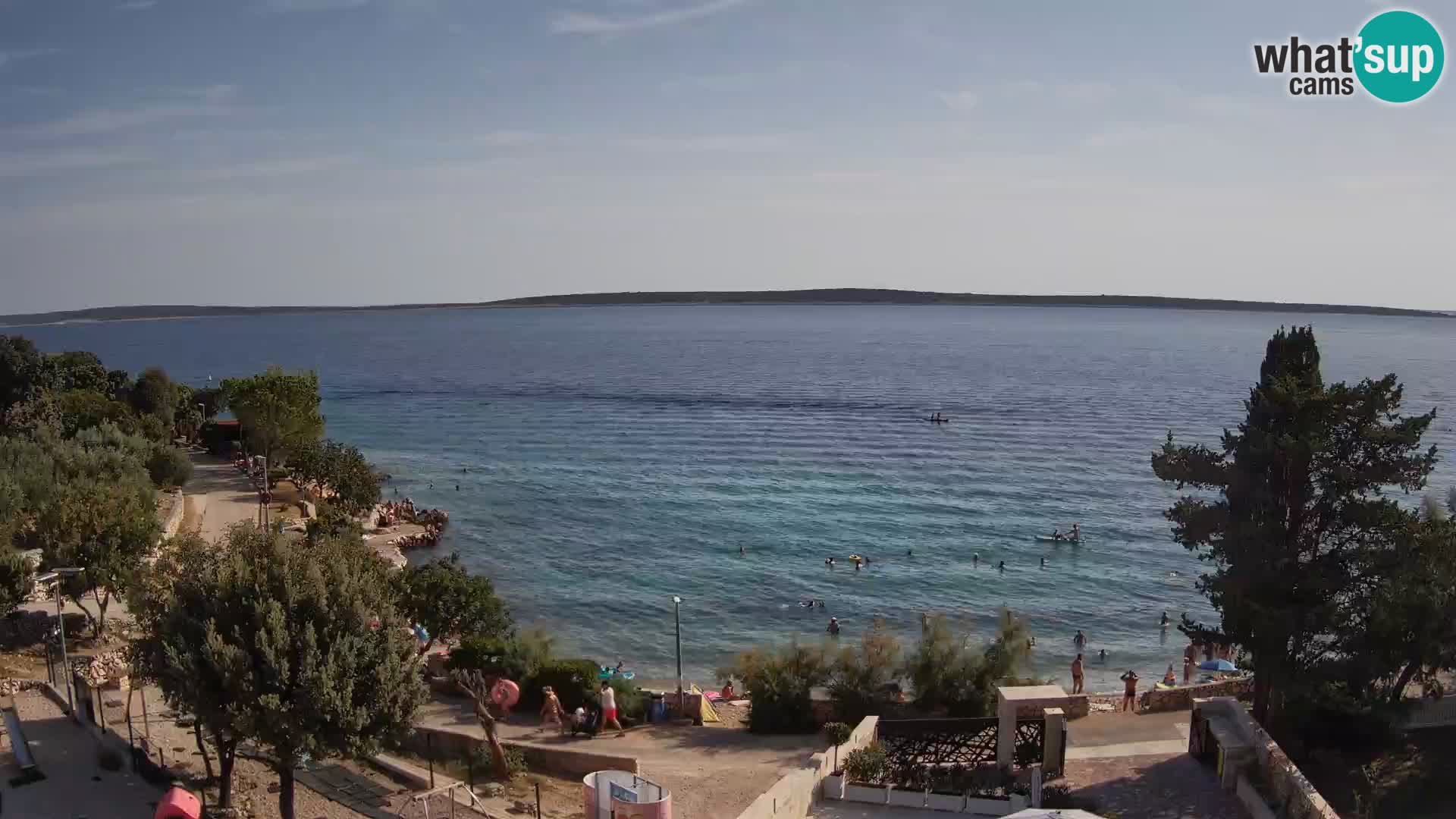 Webcam Strand Male Mandre – Liveblick von der Insel Pag