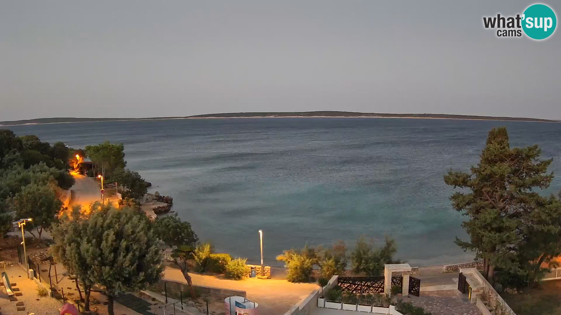 Webcam Plaža Male Mandre – Live View from Pag Island