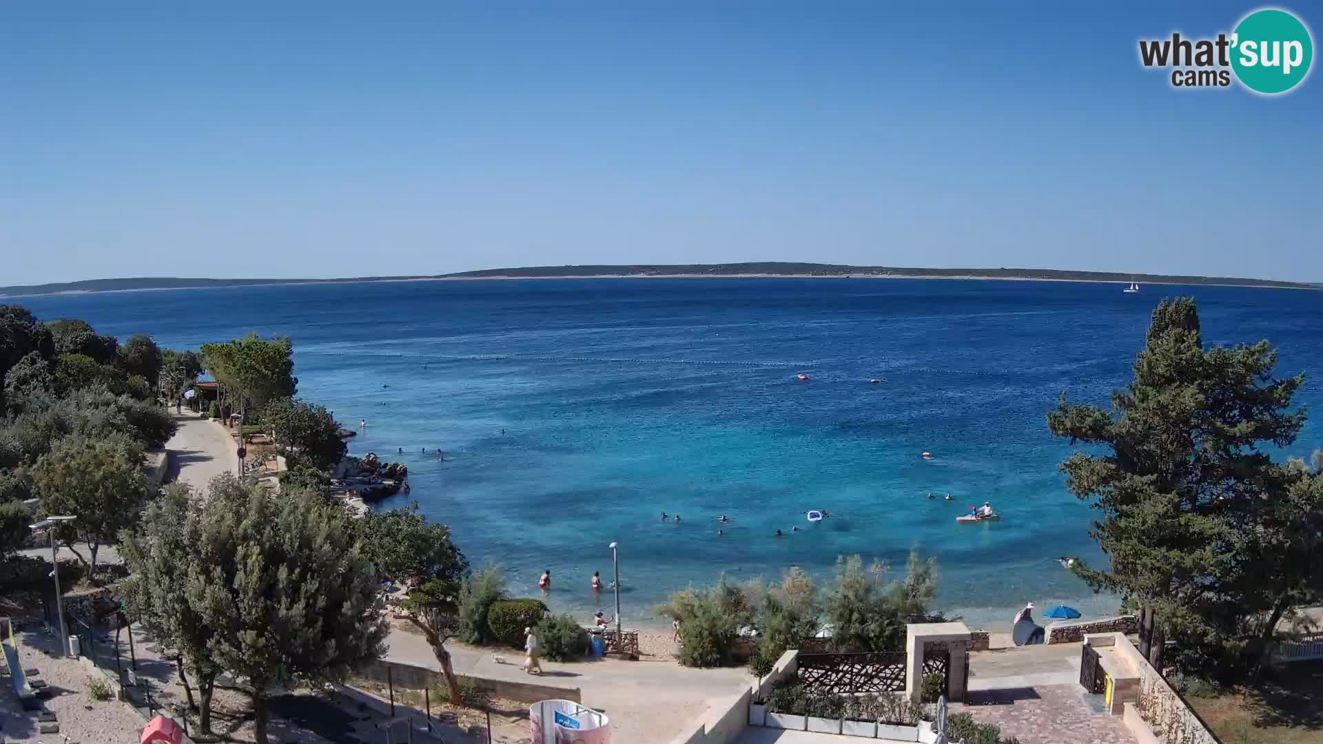Webcam Plaža Male Mandre – Live View from Pag Island