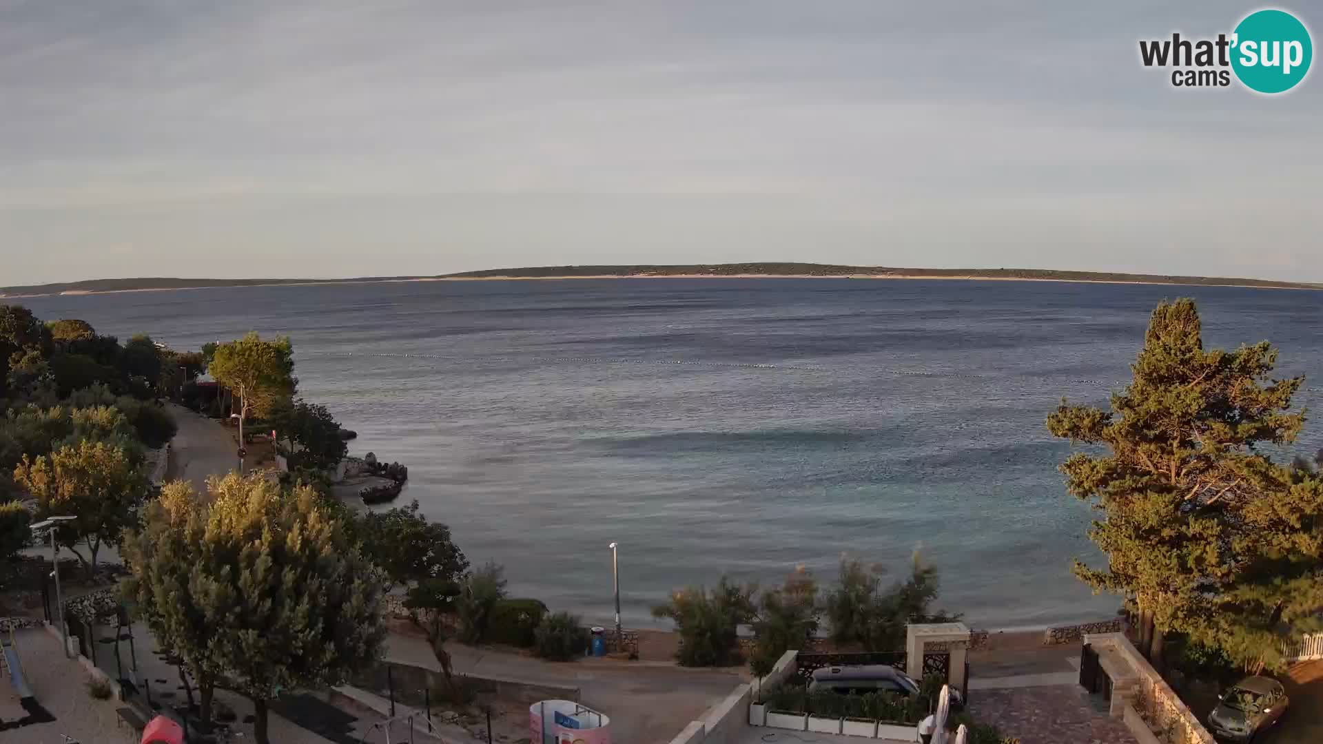Webcam Strand Male Mandre – Liveblick von der Insel Pag