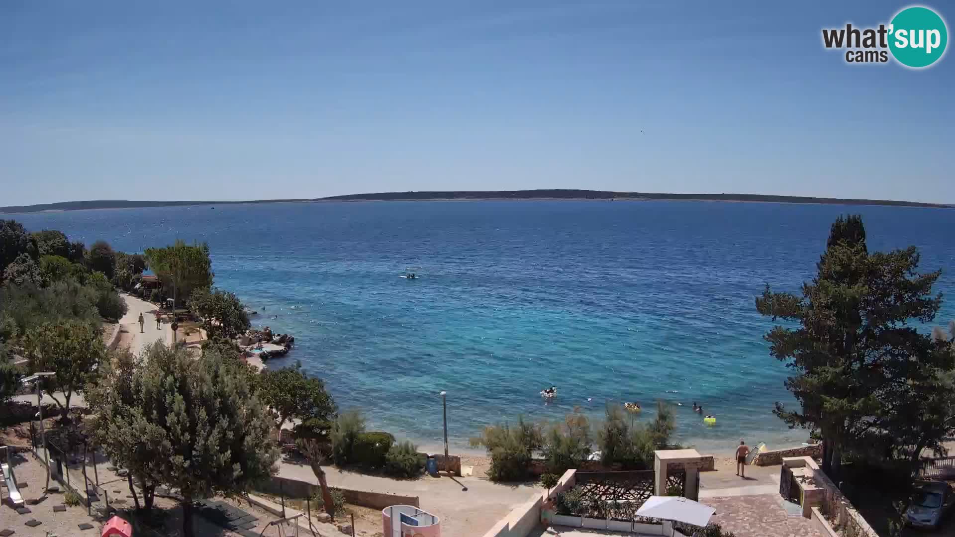 Webcam Plaža Male Mandre – Live View from Pag Island