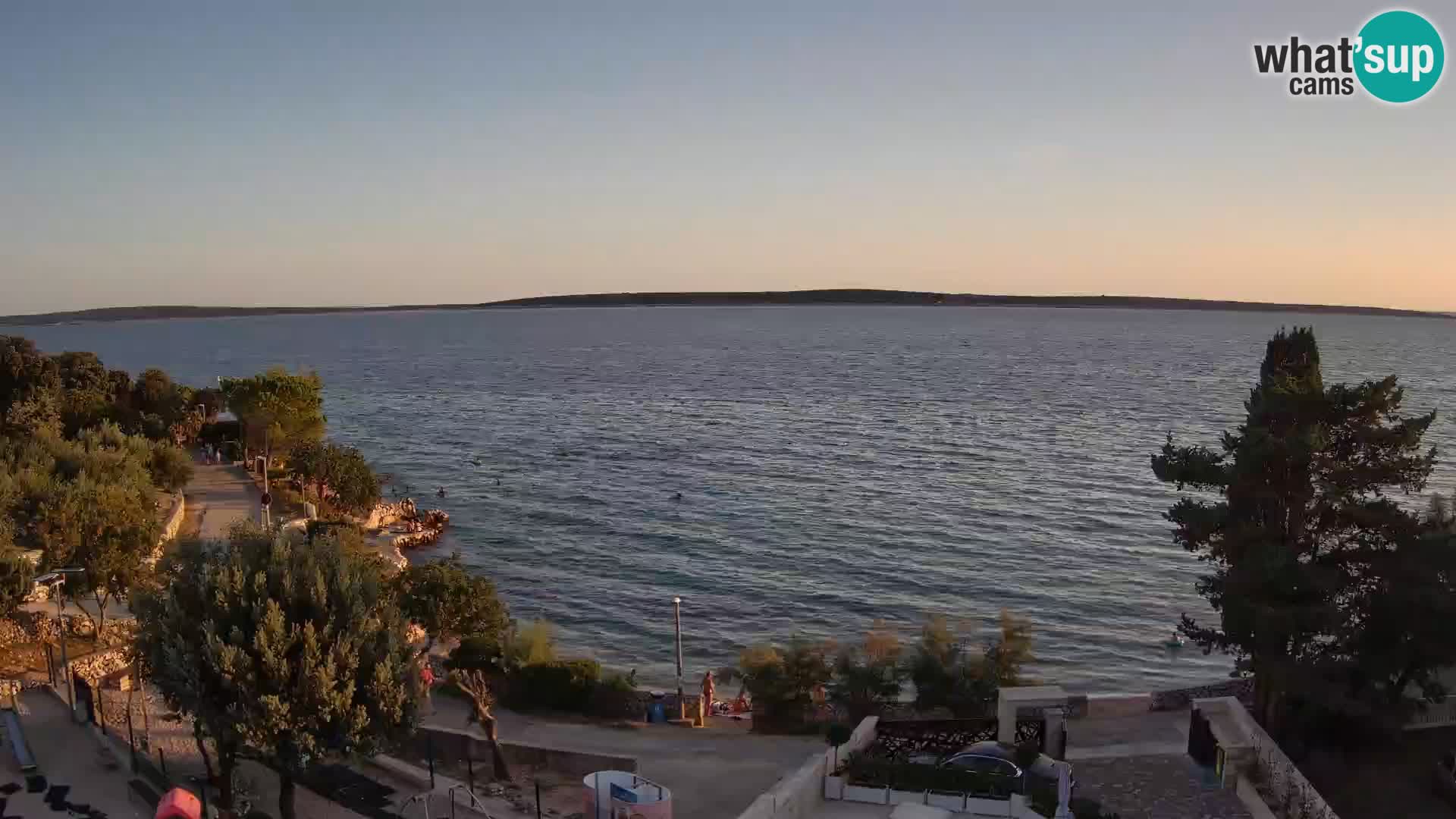 Webcam Strand Male Mandre – Liveblick von der Insel Pag