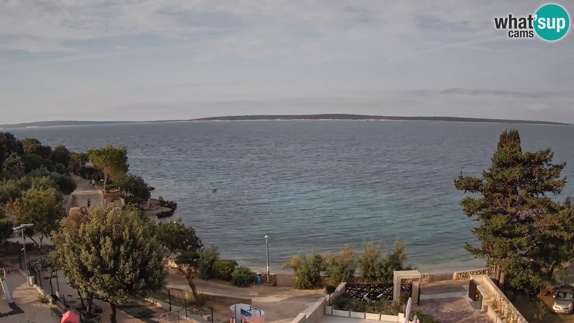Webcam Strand Male Mandre – Liveblick von der Insel Pag