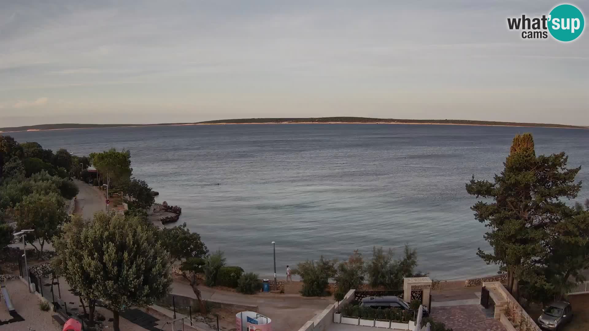 Webcam Strand Male Mandre – Liveblick von der Insel Pag