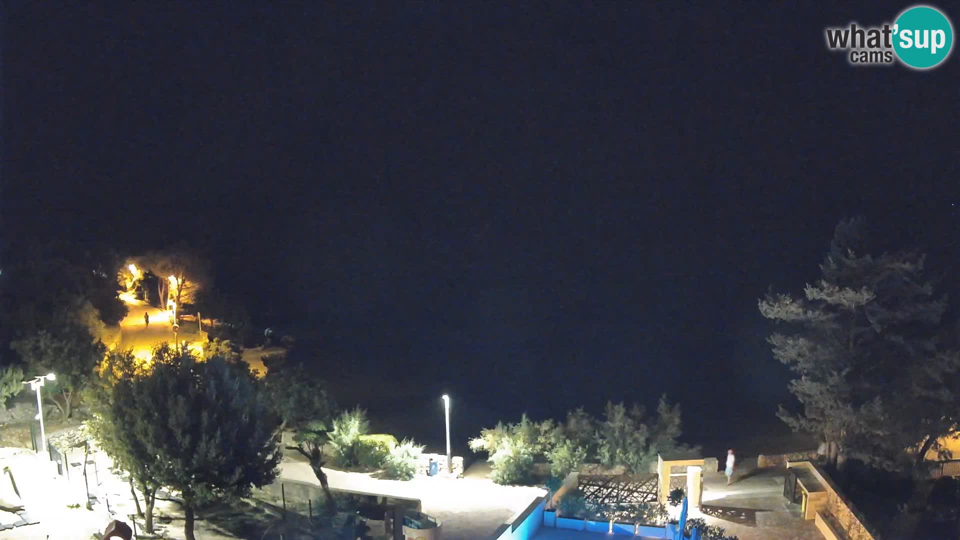 Webcam Plaža Male Mandre – Diretta dalla spiaggia sull’isola di Pag