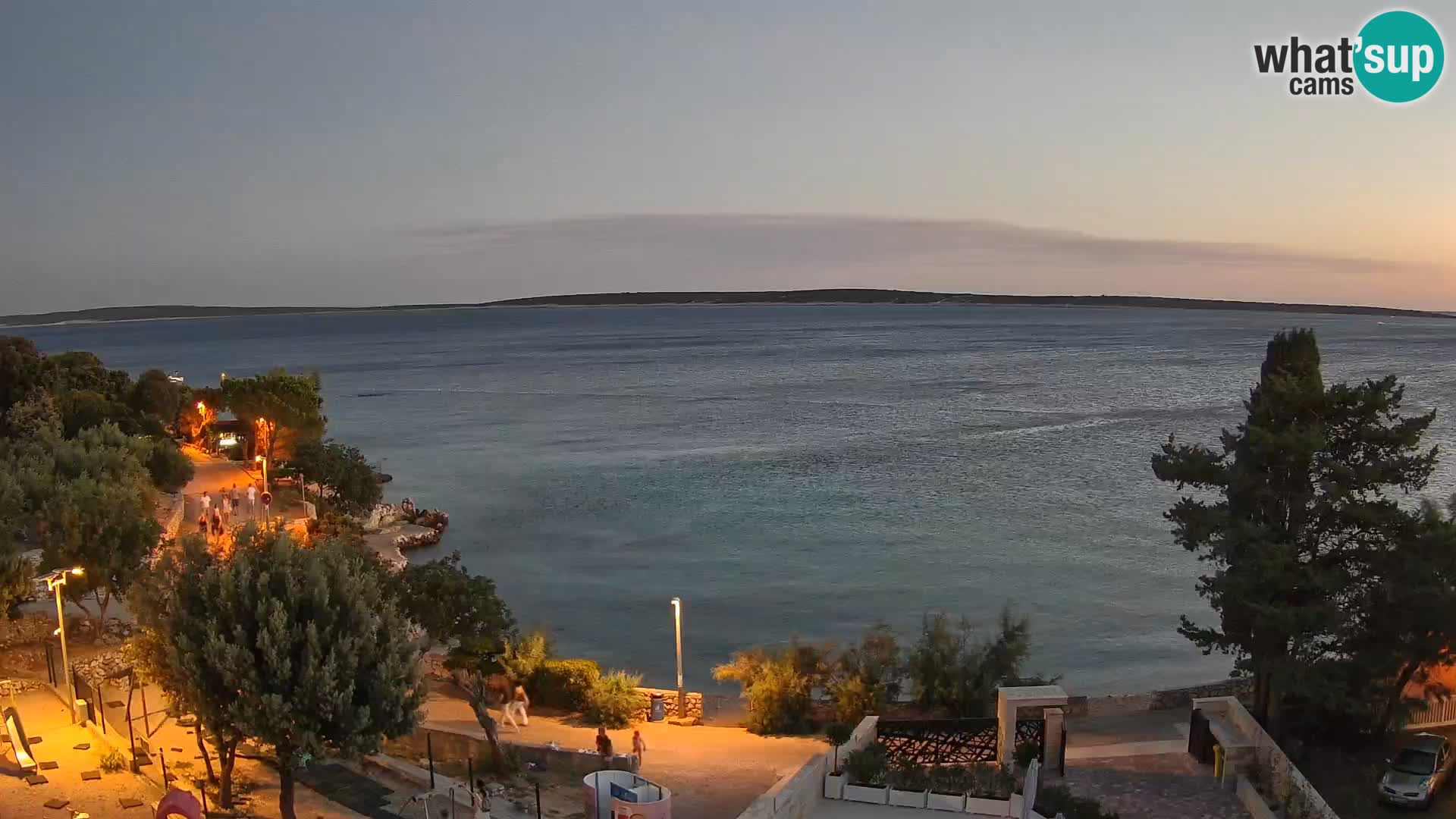 Webcam Plaža Male Mandre – Live View from Pag Island