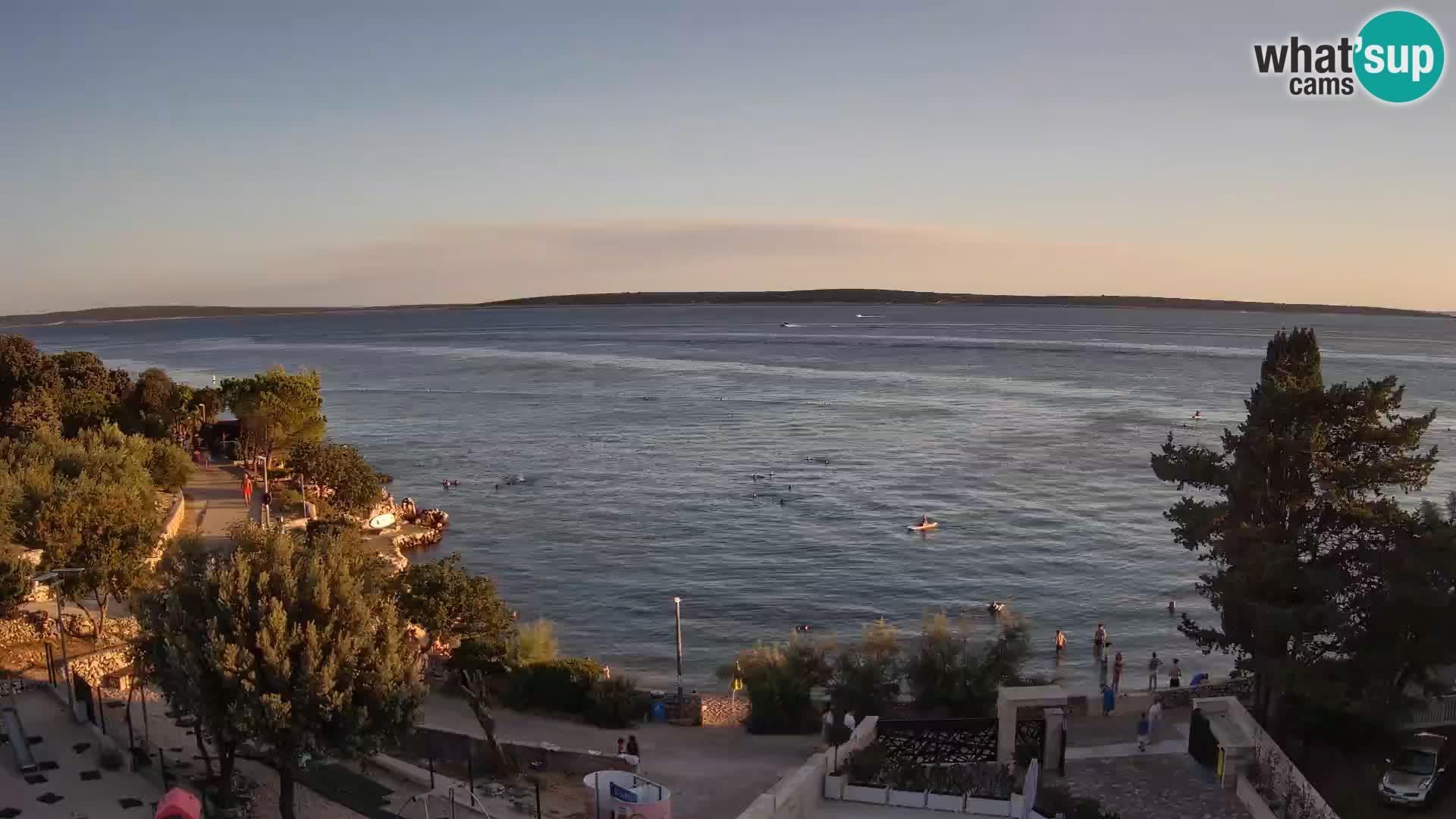 Webcam Strand Male Mandre – Liveblick von der Insel Pag