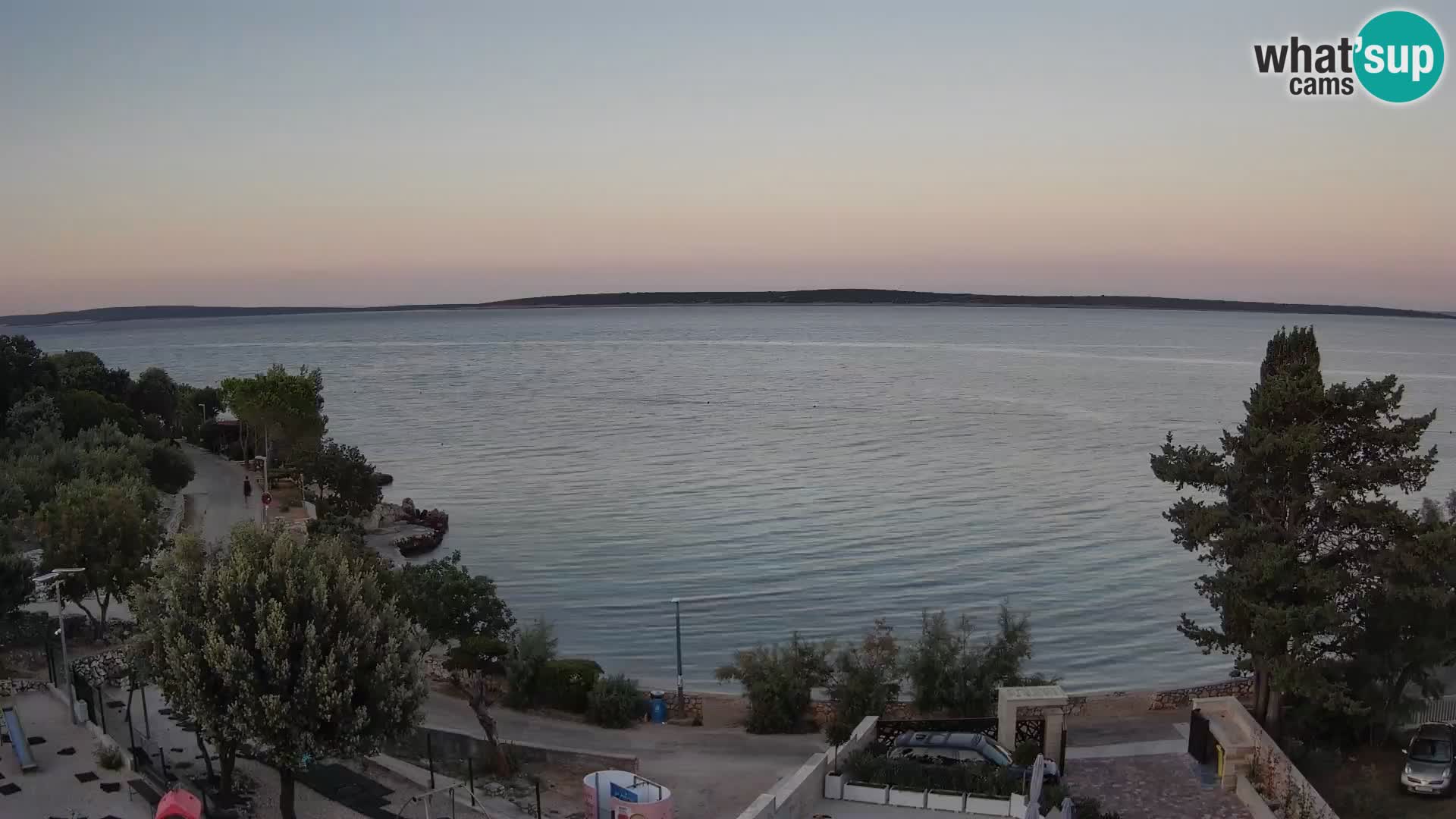 Webcam Plaža Male Mandre – Live View from Pag Island