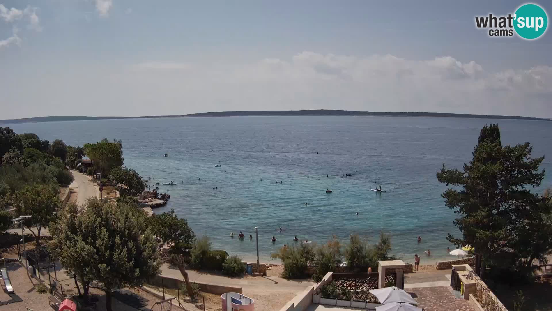Webcam Plaža Male Mandre – Live View from Pag Island