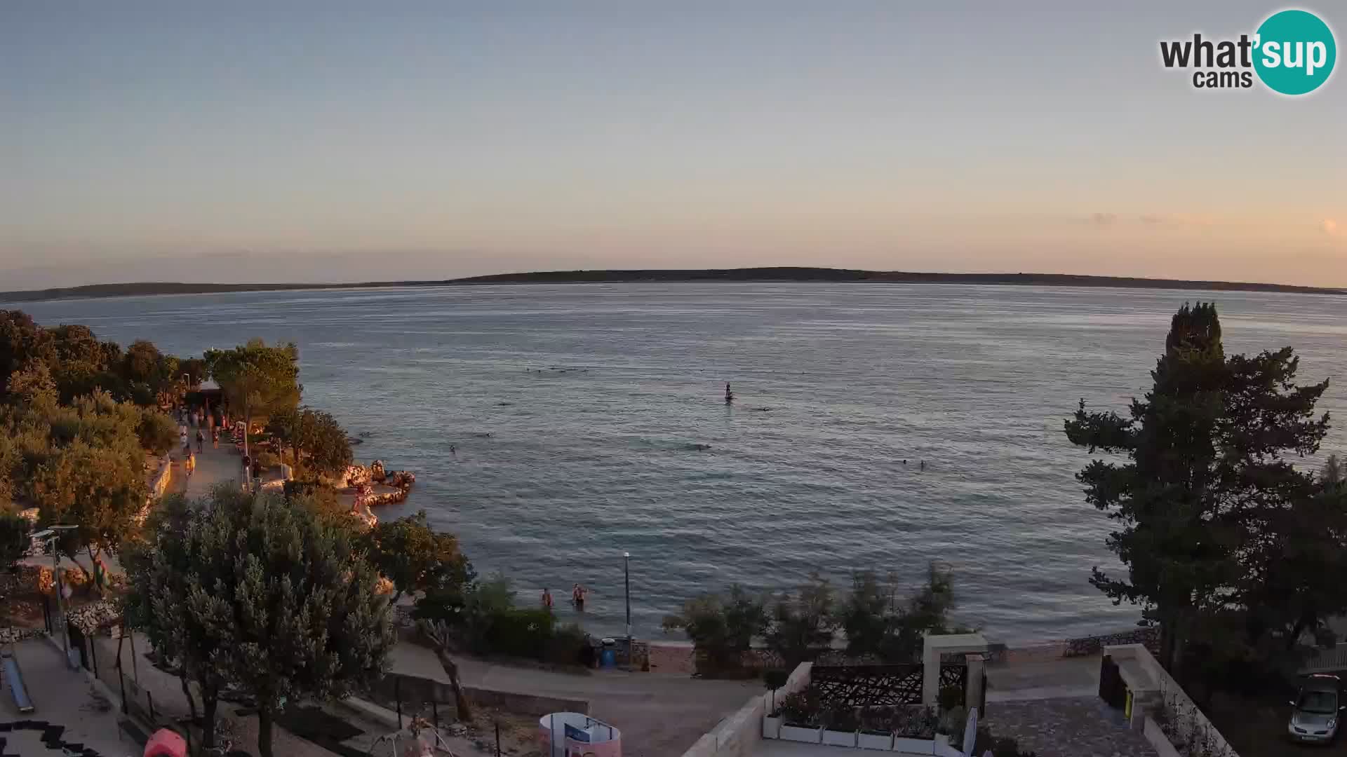 Webcam Plaža Male Mandre – Live View from Pag Island