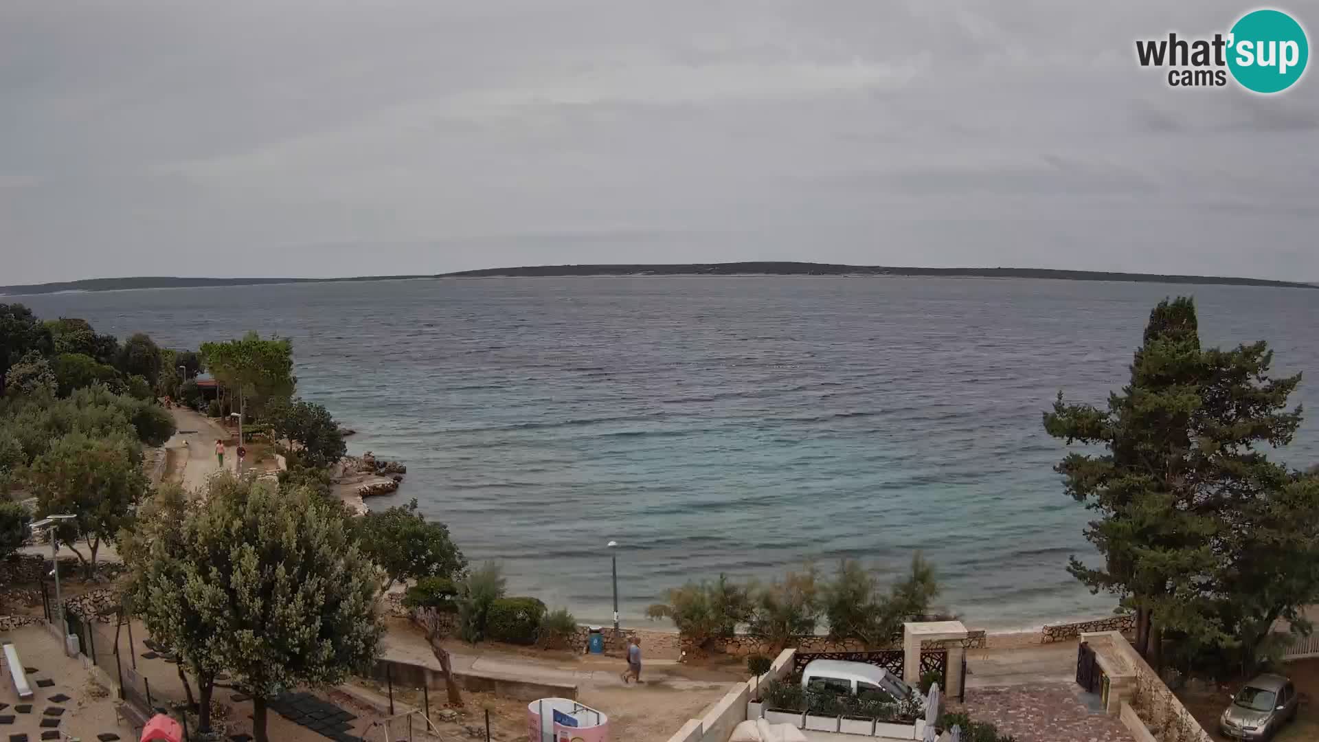 Webcam Plaža Male Mandre – Live View from Pag Island